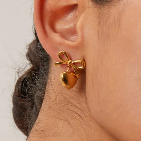 Boucles d'oreilles ruban en...
