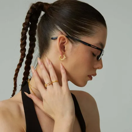 Boucles d'oreilles soleil...