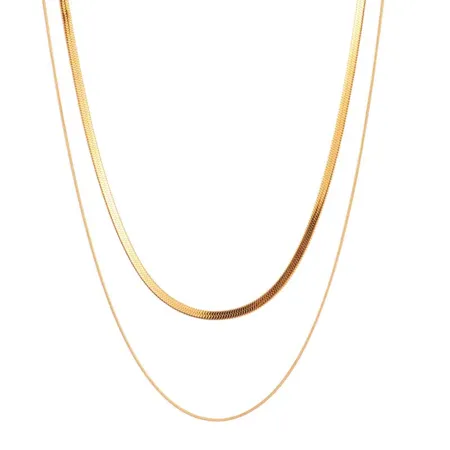 Collier 2 couches en titane...