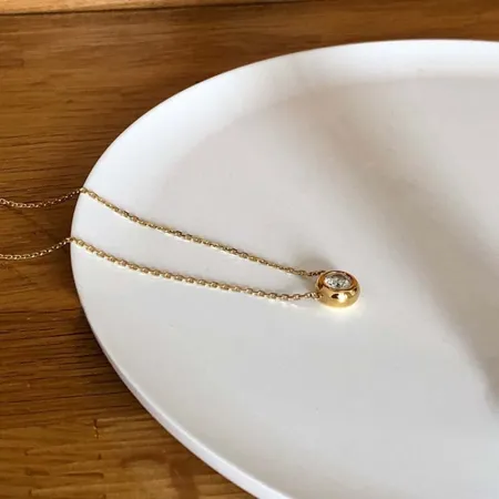 Collier de diamants ronds...