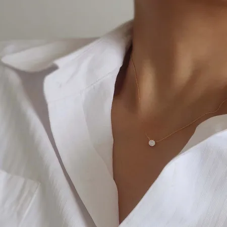 Collier de diamants ronds...