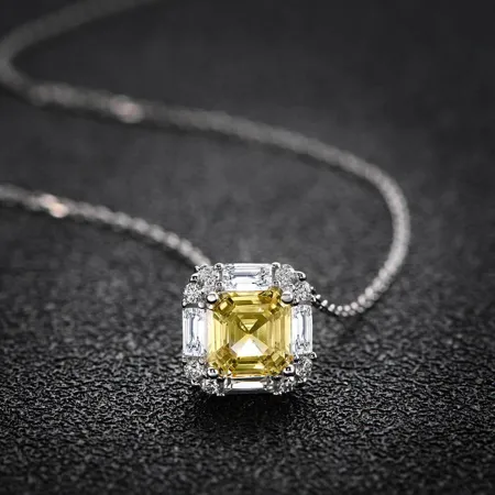 Collier asscher citrine...