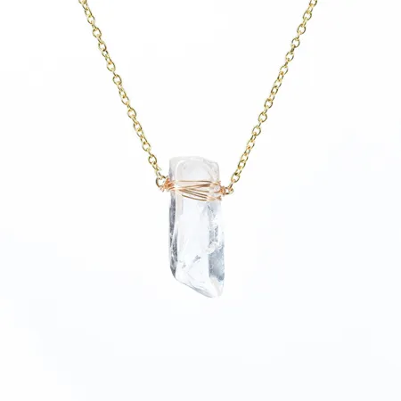 Collier de quartz de...