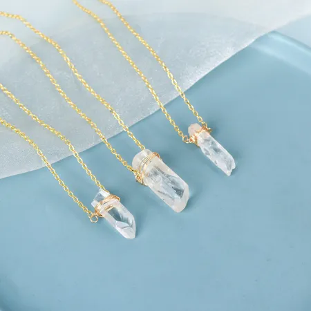 Collier de quartz de...