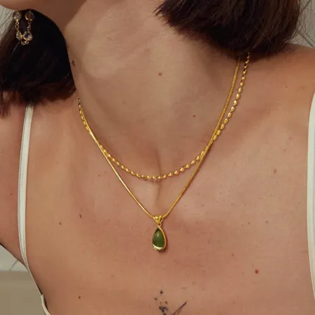 Collier goutte d'eau en...
