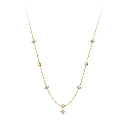 Collier trèfle chanceux en...