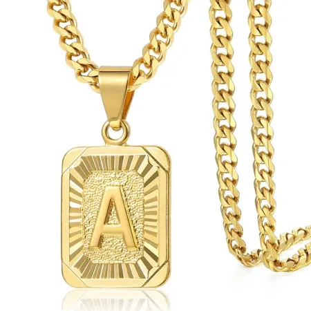 Lettre initiale a-z collier...
