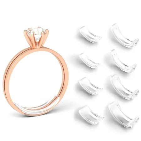 Ajusteur de taille de bague invisible en résine pour toute bague non sertie