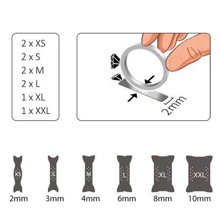 10pcs bague invisible en...