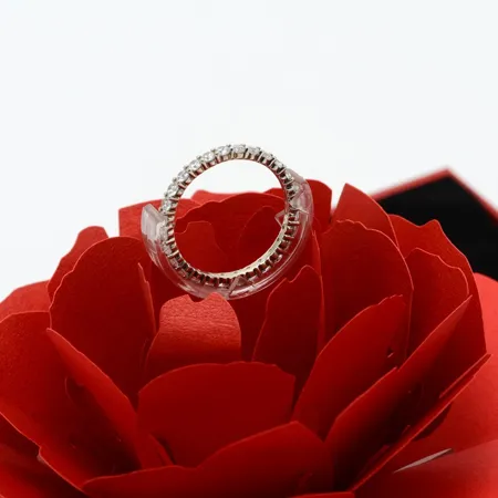 Présentoir à bijoux rose 
