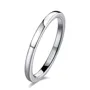Disponible en 3 couleurs anneau de mariage empilable en argent sterling