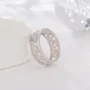 Alliance en argent sterling avec motifs ajourés
