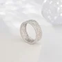 Alliance en argent sterling avec motifs ajourés
