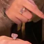 Bague de fiançailles 3 pierres rose fantaisie en argent 925