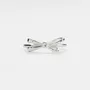 Bague de fiançailles en argent sterling avec nœud