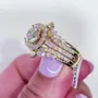 Anneau de mariage en argent sterling serti de diamants ronds en or jaune blanc