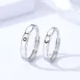 Bagues de couple soleil et lune en argent sterling