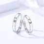 Bagues de couple soleil et lune en argent sterling