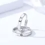 Bagues de couple soleil et lune en argent sterling