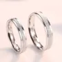Bagues de couple en argent sterling