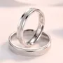Bagues de couple en argent sterling
