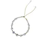 Bracelet de quartz de cristal en or jaune 10.6 pouces