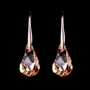 Pendants d'oreilles en cristal orange