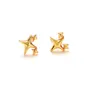 Boucles d'oreilles en argent 925 plaqué or jaune