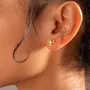 Boucles d'oreilles en argent 925 plaqué or jaune