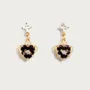 Boucles d'oreilles aiguille en argent 925 plaqué or 18k