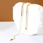 Collier simple en argent sterling 925 et or jaune 16