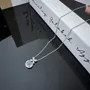 Collier de quartz de cristal rond de 16 pouces