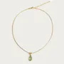 Collier goutte d'eau en plaqué or 18k
