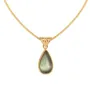Collier goutte d'eau en plaqué or 18k