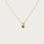 Collier coeur en argent 925 plaqué or 18k