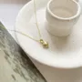 Collier coeur en argent 925 plaqué or 18k