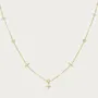 Collier trèfle chanceux en argent 925 plaqué or 18k