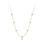 Collier trèfle chanceux en argent 925 plaqué or 18k