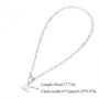 Collier à pendentifs en plaqué or avec lettres initiales