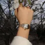 Montre à mouvement quartz square fashion pour femmes