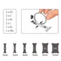10pcs bague invisible en résine pour bague invisible