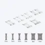 10pcs bague invisible en résine pour bague invisible