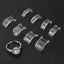 8pcs résine invisible ajusteur de taille de bague pour bague libre