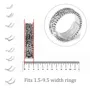 8pcs résine invisible ajusteur de taille de bague pour bague libre