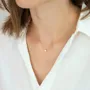 Collier minimalist tiny heart en argent/or/rose gold titanium heart necklace