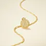 Lettre initiale a-z collier pendentif plaqué or 14k de 20 pouces